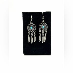 Silver Dreamcatcher Earrings
